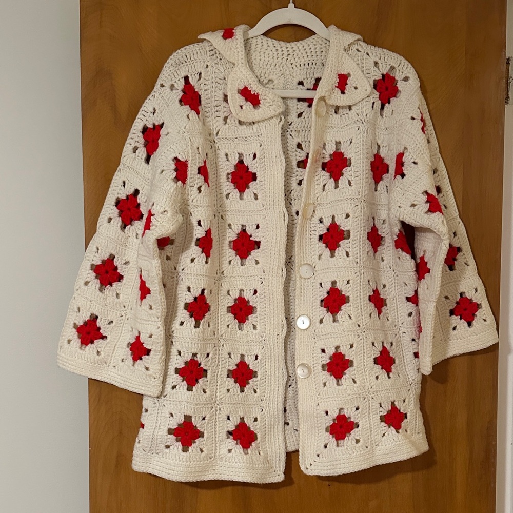 Crochet Granny Square Cardigan
